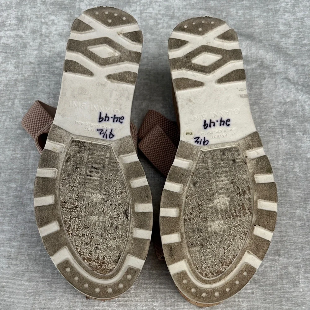 Gianni Bini Platform Sandals Brown Sz 9.5